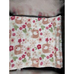Baby Gear Elephant Floral Security Blanket Lovey Patriotic Pink‎ White  30x36